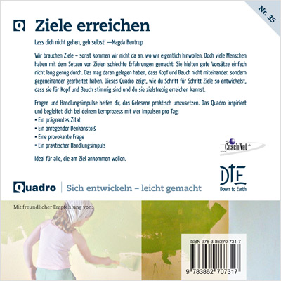Rückseitencover Ziele erreichen