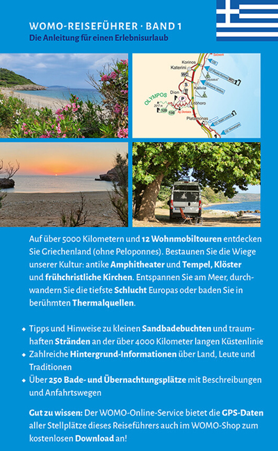 Rückseitencover Entdeckertouren mit dem Wohnmobil Griechenland