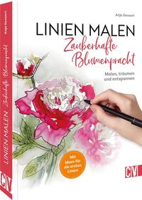 Vorderes Coverbild Linien malen – Zauberhafte Blumenpracht