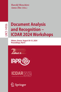 Vorderes Coverbild Document Analysis and Recognition – ICDAR 2024 Workshops