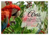 Vorderes Coverbild Aras - die fliegenden Edelsteine Mittel- und Südamerikas (Wandkalender 2025 DIN A3 quer), CALVENDO Monatskalender
