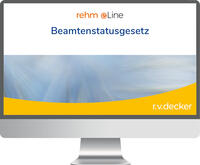 Vorderes Coverbild Beamtenstatusgesetz online