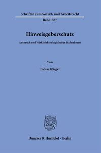 Vorderes Coverbild Hinweisgeberschutz