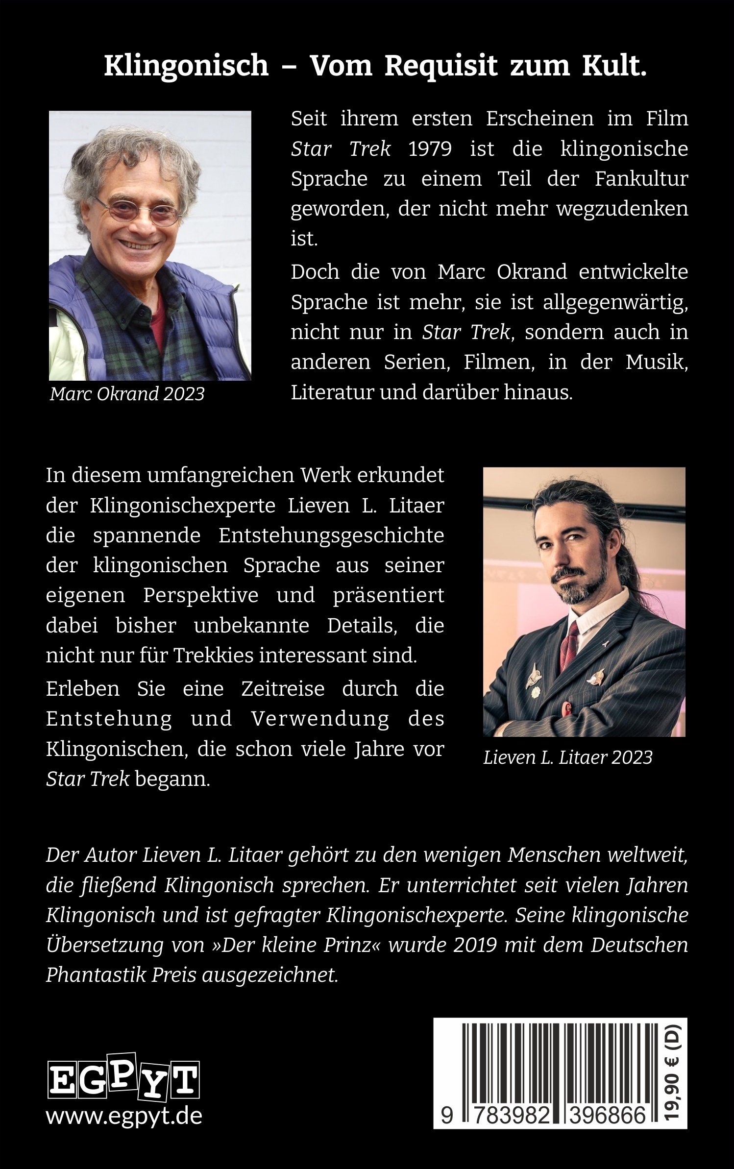 Rückseitencover Klingonisch – Vom Requisit zum Kult