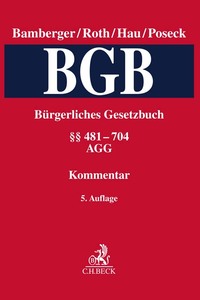 Vorderes Coverbild Bürgerliches Gesetzbuch Band 2: §§ 481-704, AGG