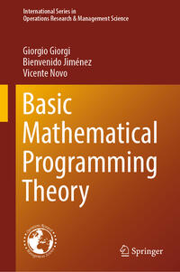 Vorderes Coverbild Basic Mathematical Programming Theory