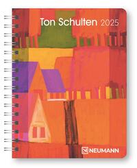 Vorderes Coverbild N NEUMANNVERLAGE - Ton Schulten 2025 Diary, 16,5x21,6cm, Taschenkalender mit zwölf Bildseiten und Notizseiten, herausnehmbaren Planer, Jahres- und Monatsübersicht und internationales Kalendarium