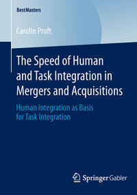 Vorderes Coverbild The Speed of Human and Task Integration in Mergers and Acquisitions