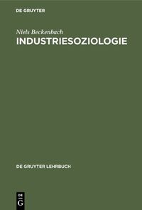 Vorderes Coverbild Industriesoziologie