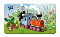Vorderes Coverbild Trötsch Der kleine Maulwurf Frühstücksbrettchen Lokomotive