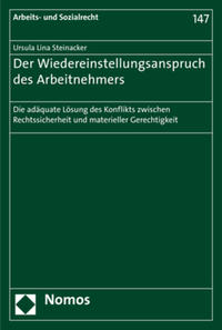 Vorderes Coverbild Der Wiedereinstellungsanspruch des Arbeitnehmers