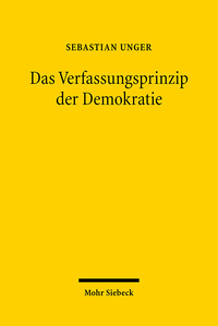 Vorderes Coverbild Das Verfassungsprinzip der Demokratie