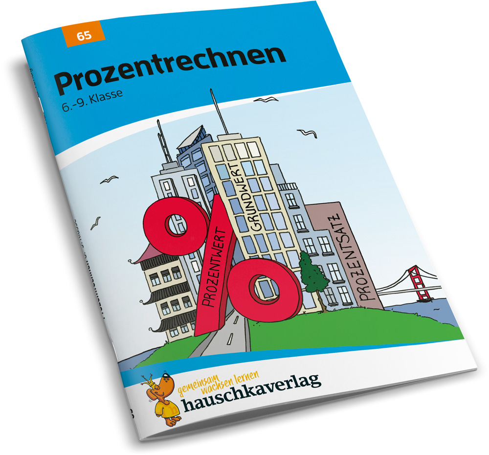 Beispielinhalt (Bild) Prozentrechnen 6.-9. Klasse, A5-Heft
