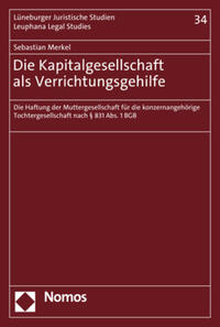 Vorderes Coverbild Die Kapitalgesellschaft als Verrichtungsgehilfe