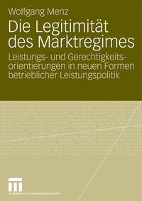 Vorderes Coverbild Die Legitimität des Marktregimes