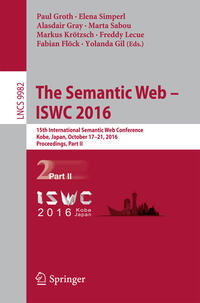 Vorderes Coverbild The Semantic Web – ISWC 2016