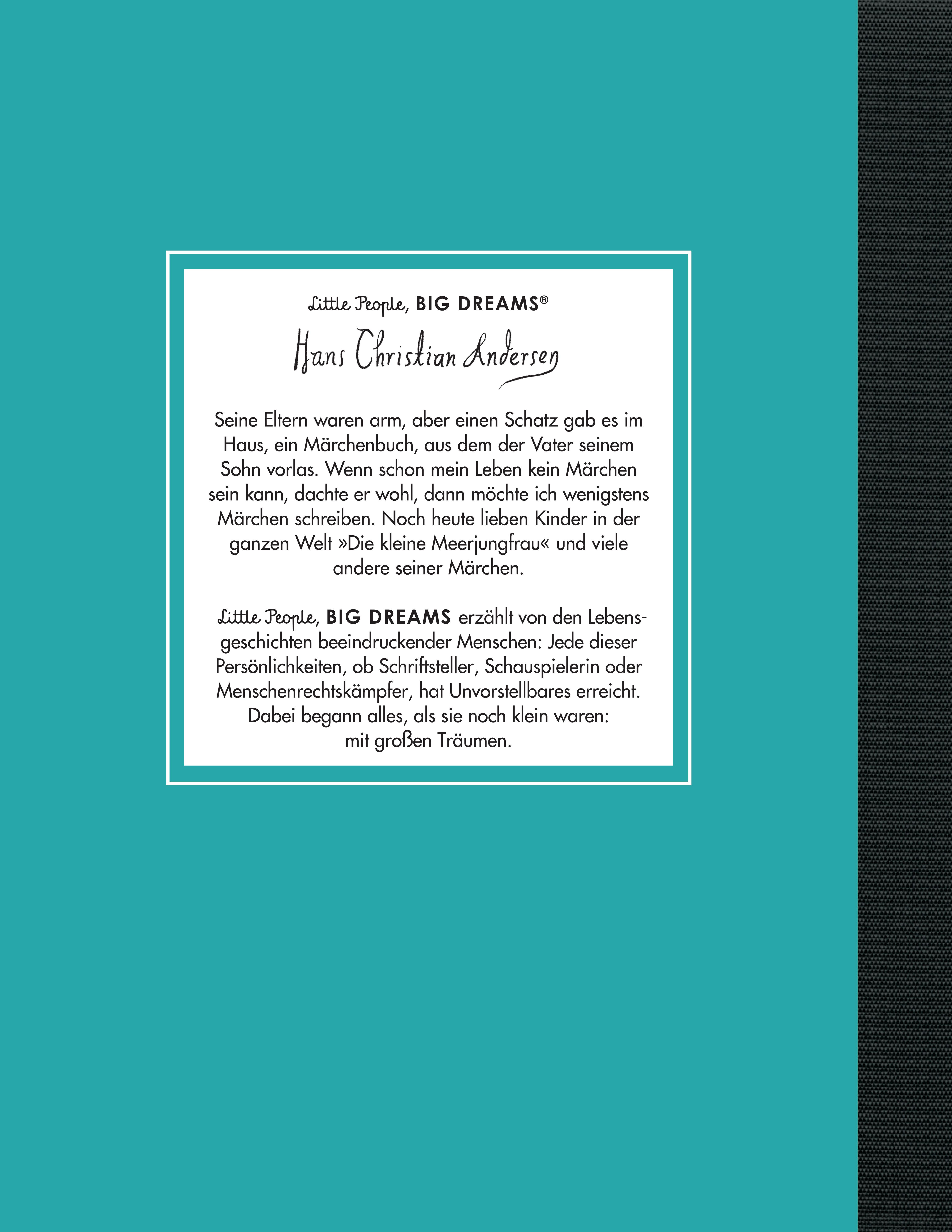 Rückseitencover Hans Christian Andersen