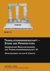 Vorderes Coverbild Translationswissenschaft – Stand und Perspektiven
