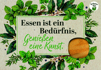 Vorderes Coverbild Essen ist ein Bedürfnis, Genießen eine Kunst.