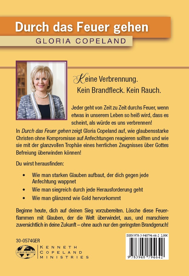 Rückseitencover Durch das Feuer gehen