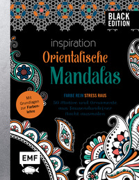 Vorderes Coverbild Black Edition: Orientalische Mandalas – 50 Motive und Ornamente aus Tausendundeiner Nacht ausmalen