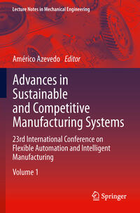 Vorderes Coverbild Advances in Sustainable and Competitive Manufacturing Systems