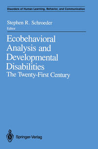 Vorderes Coverbild Ecobehavioral Analysis and Developmental Disabilities