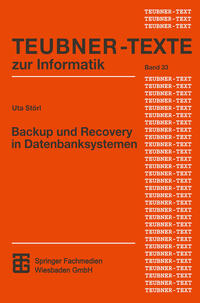 Vorderes Coverbild Backup und Recovery in Datenbanksystemen