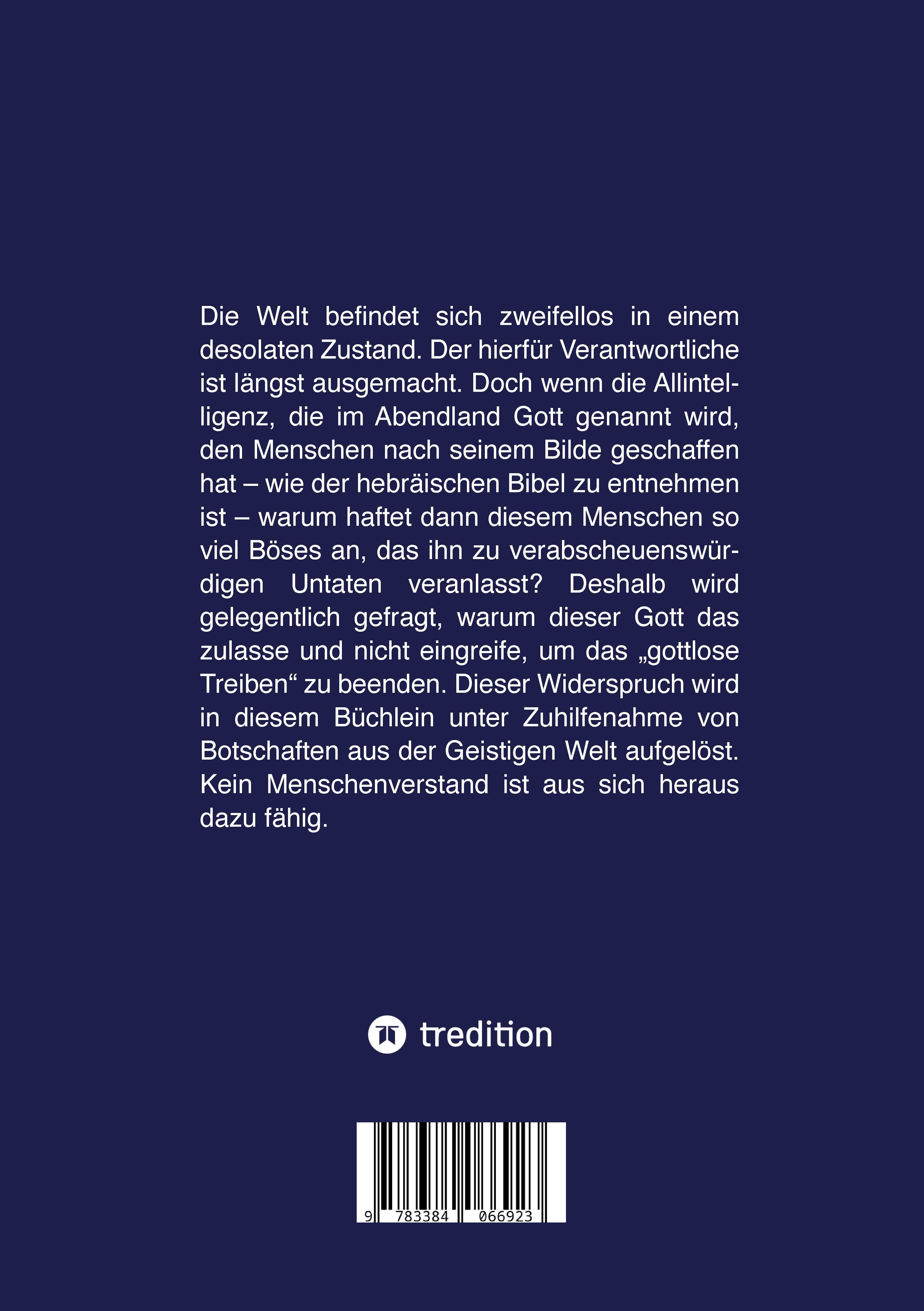 Rückseitencover Das Wunder von Wörgl im Jahr 1932 und der Ursprung alles Bösen