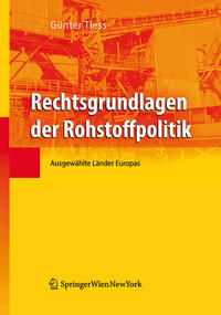 Vorderes Coverbild Rechtsgrundlagen der Rohstoffpolitik