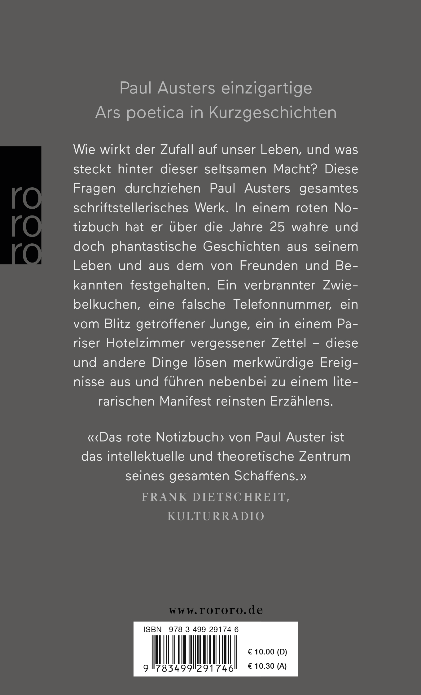 Rückseitencover Das rote Notizbuch