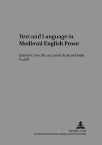 Vorderes Coverbild Text and Language in Medieval English Prose