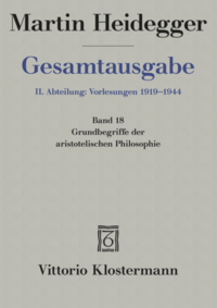 Vorderes Coverbild Grundbegriffe der aristotelischen Philosophie (Sommersemester 1924)