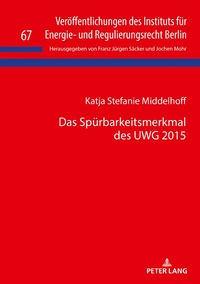 Vorderes Coverbild Das Spürbarkeitsmerkmal des UWG 2015