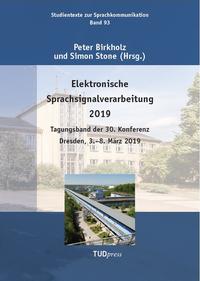 Vorderes Coverbild Elektronische Sprachsignalverarbeitung 2019
