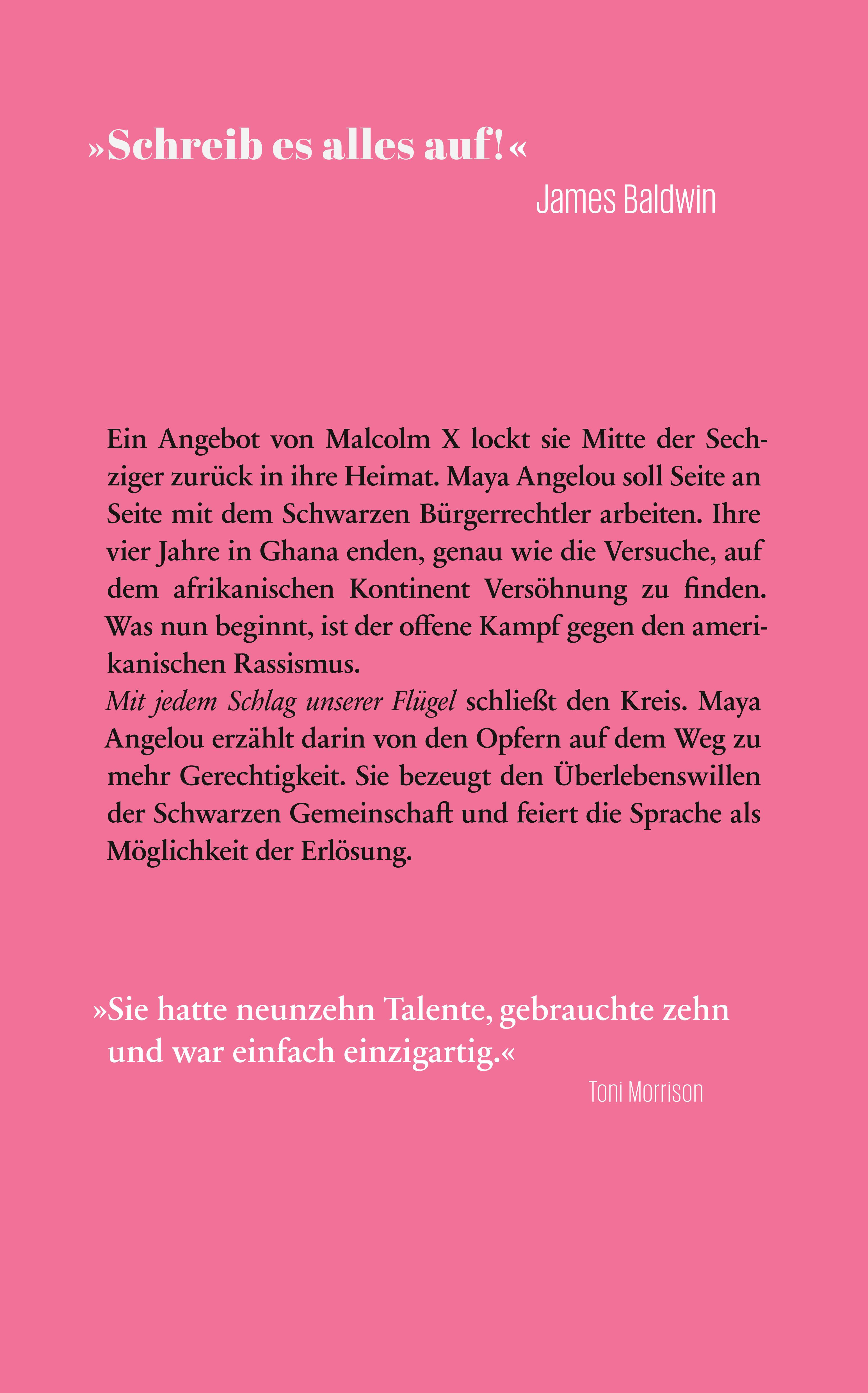 Rückseitencover Mit jedem Schlag unserer Flügel