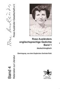 Vorderes Coverbild Rose Ausländers englischsprachige Gedichte