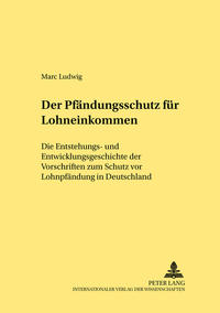 Vorderes Coverbild Der Pfändungsschutz für Lohneinkommen