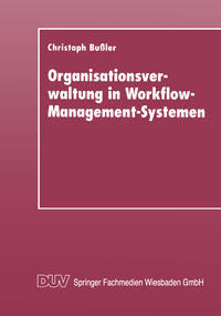 Vorderes Coverbild Organisationsverwaltung in Workflow-Management-Systemen