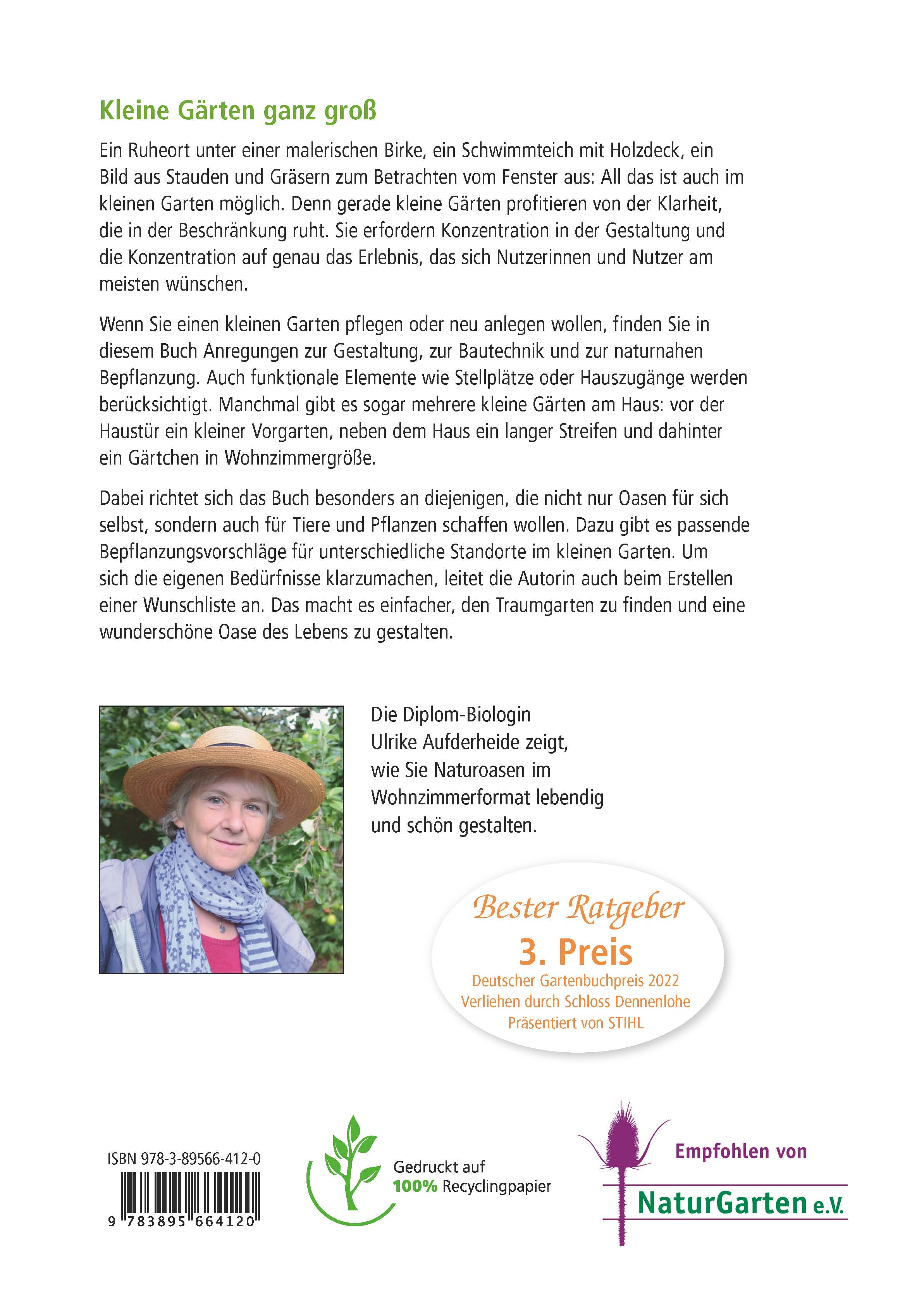 Rückseitencover Kleiner Garten naturnah
