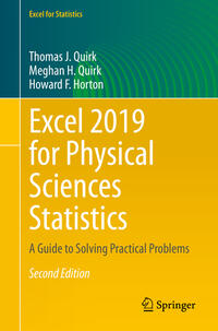 Vorderes Coverbild Excel 2019 for Physical Sciences Statistics