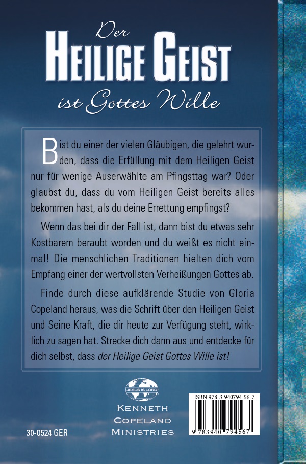 Rückseitencover Der Heilige Geist ist Gottes Wille