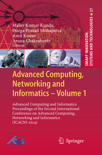 Vorderes Coverbild Advanced Computing, Networking and Informatics- Volume 1