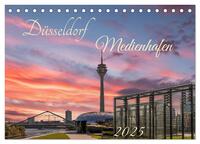 Vorderes Coverbild Düsseldorf Medienhafen (Tischkalender 2025 DIN A5 quer), CALVENDO Monatskalender