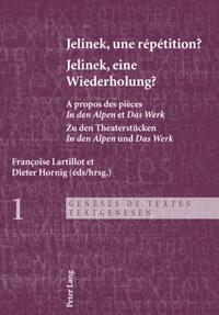 Vorderes Coverbild Jelinek, une répétition ?- Jelinek, eine Wiederholung?