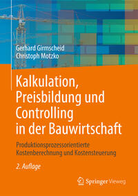 Vorderes Coverbild Kalkulation, Preisbildung und Controlling in der Bauwirtschaft