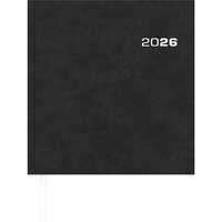 Vorderes Coverbild Wochenbuch Sekretär 2026 - Bürokalender 20x21 cm - Farbe: anthrazit - 1 Woche auf 2 Seiten - Buchkalender - 786-0021