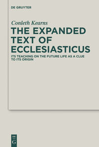 Vorderes Coverbild The Expanded Text of Ecclesiasticus