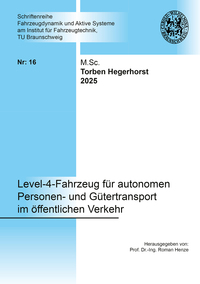 Vorderes Coverbild Level-4-Fahrzeug für autonomen Personen- und Gütertransport im öffentlichen Verkehr