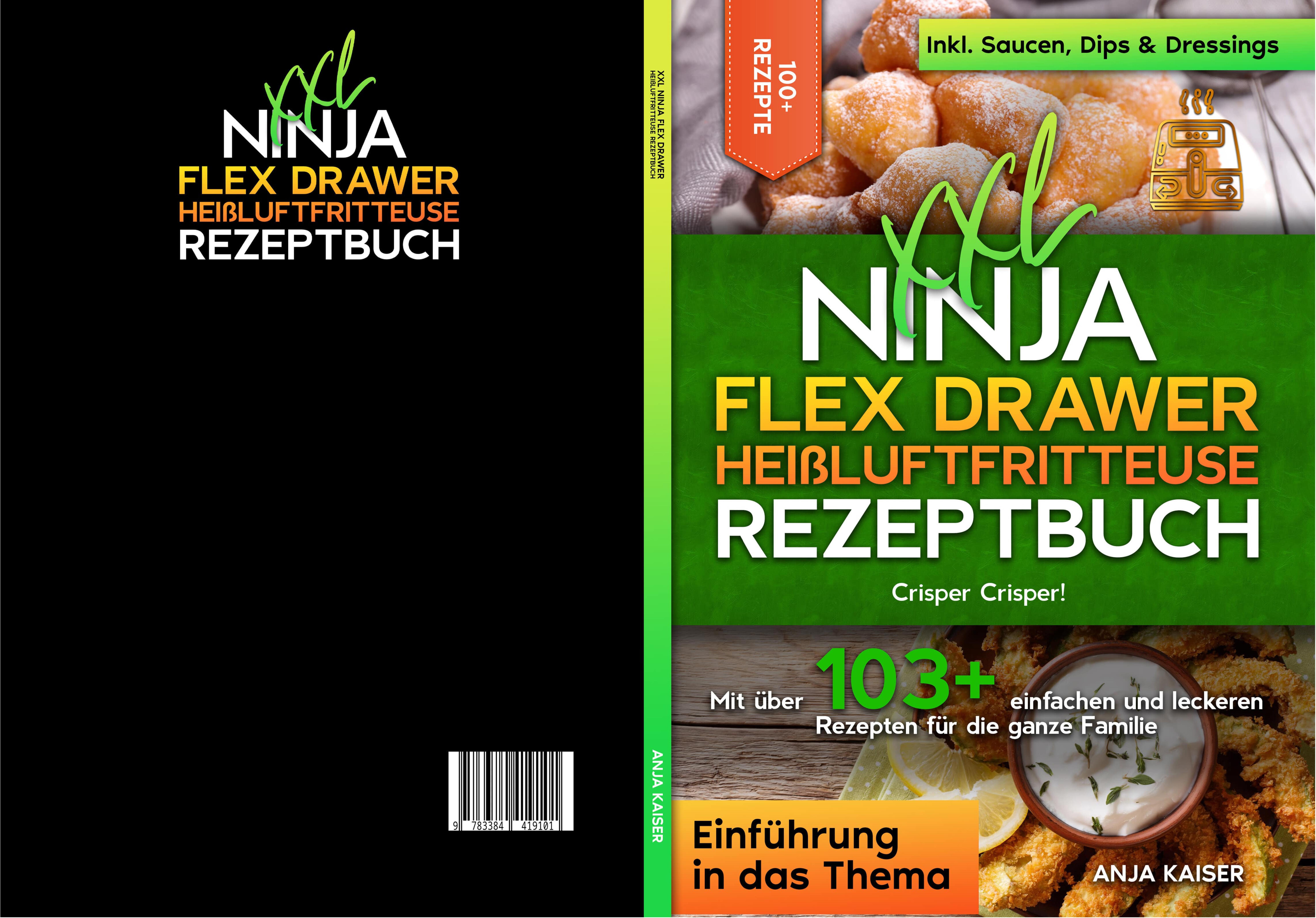 Gesamtes Coverbild XXL Ninja Flex Drawer Heißluftfritteuse Rezeptbuch